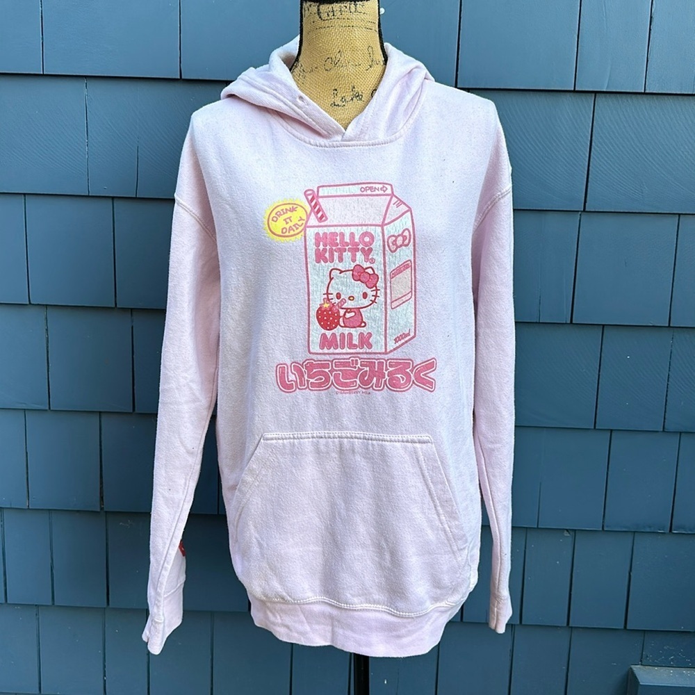 💗💗💗Pale pink, hello Kitty sweatshirt, large top